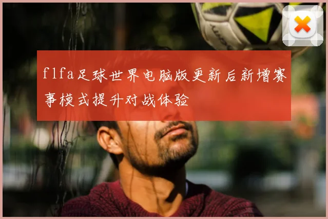 flfa足球世界电脑版更新后新增赛事模式提升对战体验